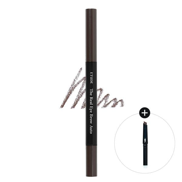 [ETUDEHOUSE] THE REAL EYE BROW AUTO PENCIL -02 GREY BROWN