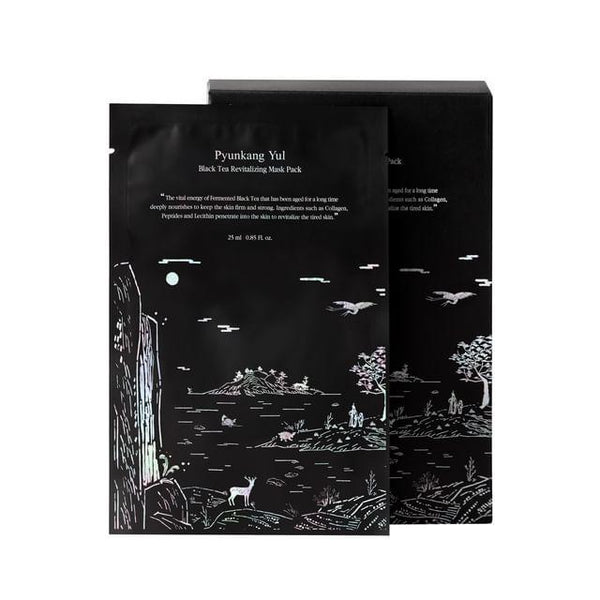 [PYUNKANGYUL] BLACK TEA REVITALZING MASK PACK SET 25ML X 10PCS